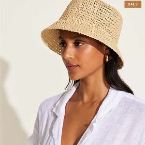 NWT VITAMIN A WOVEN STRAW HAT, CANNES